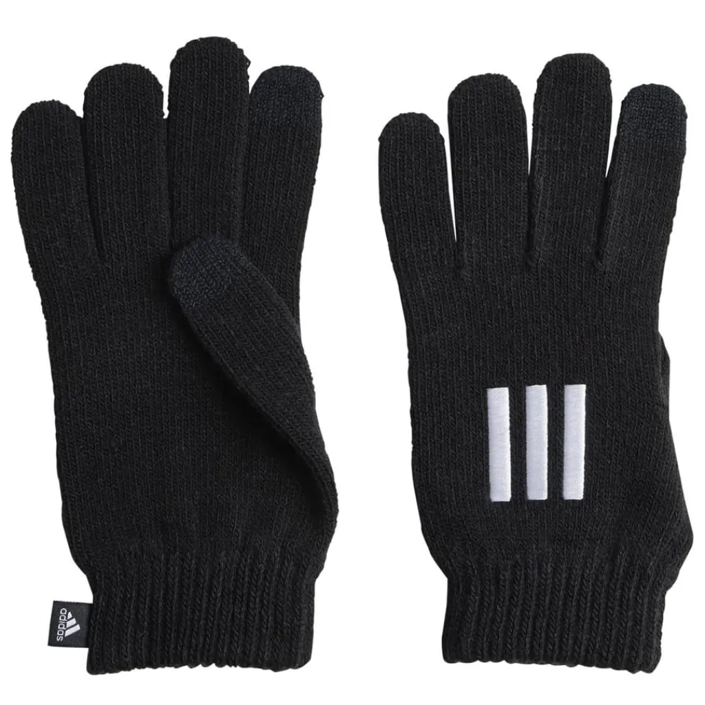 Gloves-Scarves-Umbrellas*adidas 3s Gloves Cond Knitted Glove Unisex Adults in Black