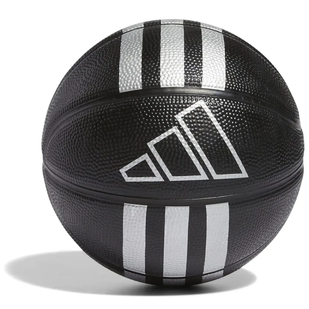 Assorted*adidas 3s Rubber Mini Basketball in Black