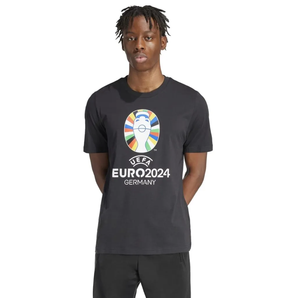 Football And Rugby Clothing*adidas Short Sleeve T-Shirt Top in Black