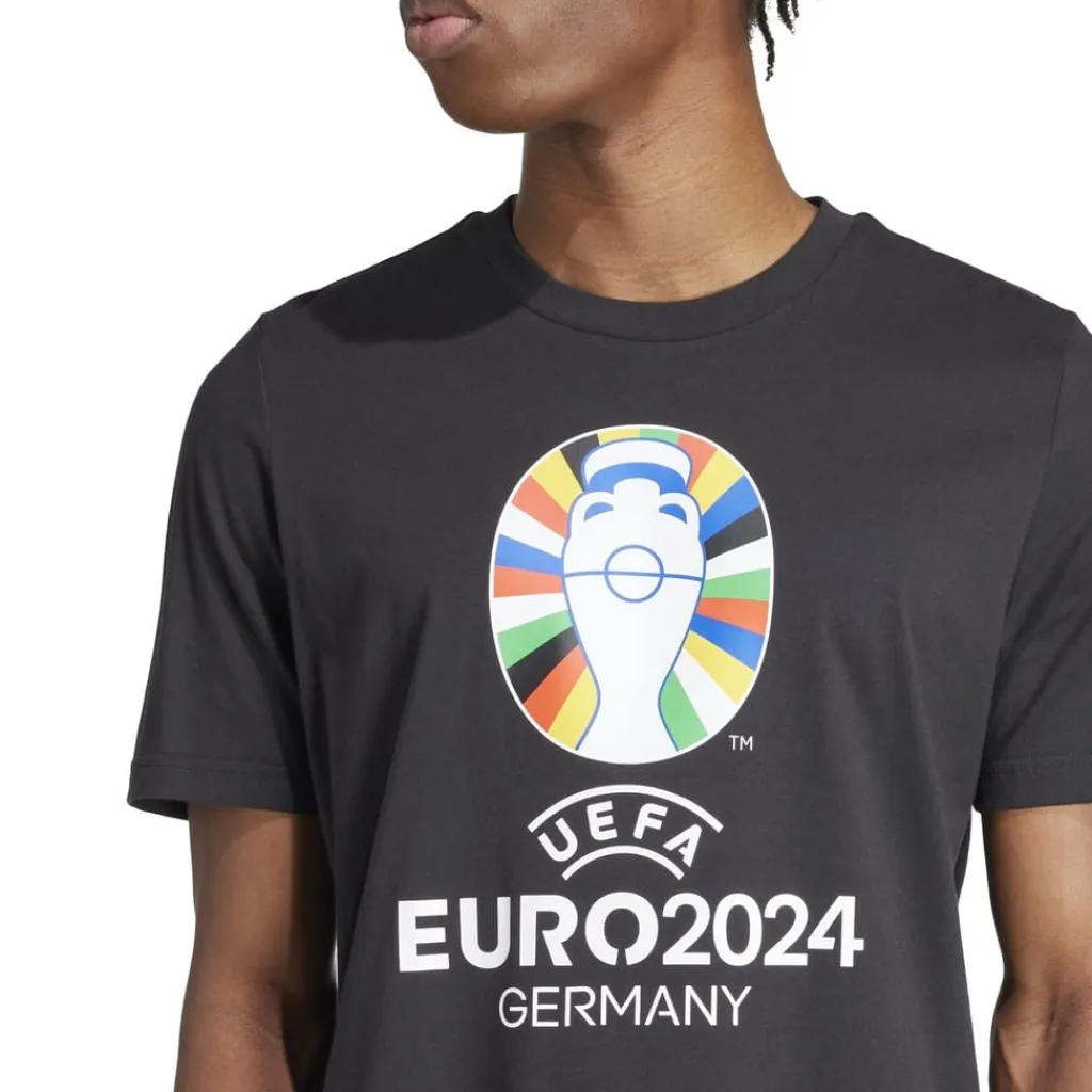 Football And Rugby Clothing*adidas Short Sleeve T-Shirt Top in Black