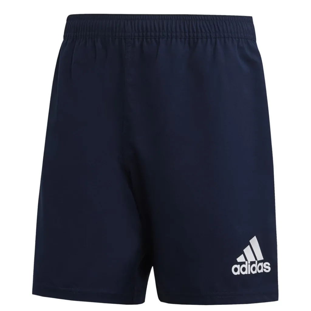 Shorts*adidas 3-Stripes Rugby Shorts in Navy-White