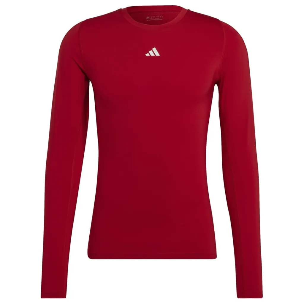 Fitness And Gym Tops|Fitness And Gymwear*adidas Techfit Aeroready Long Sleeve Long Sleeve Top in Red