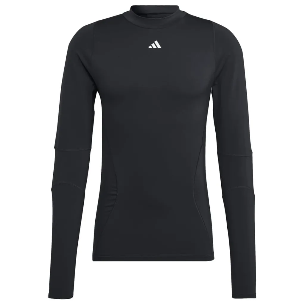 Football And Rugby Clothing*adidas Techfit Ls T in Black