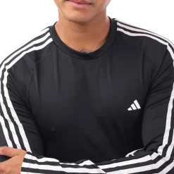 Fitness And Gym Tops|Fitness And Gymwear*adidas Techfit 3-Stripes Training Long-Sleeve Top in Black