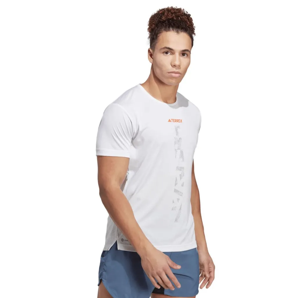 Fitness And Gym Tops*adidas Terrex Agravic Trail Running T-Shirt in White