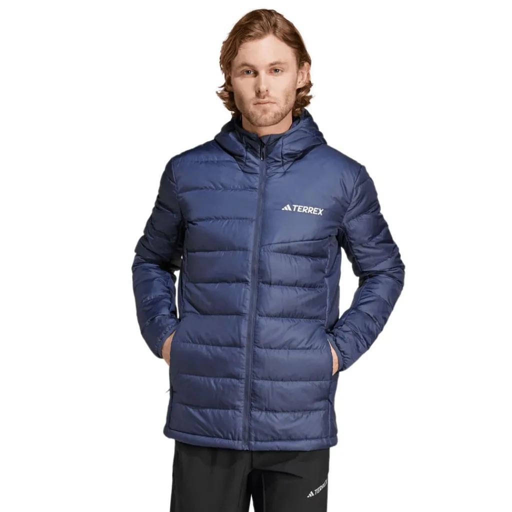 Coats And Jackets*adidas Terrex Multi Light Down Hooded Jacket in Navy