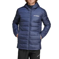 Coats And Jackets*adidas Terrex Multi Light Down Hooded Jacket in Navy