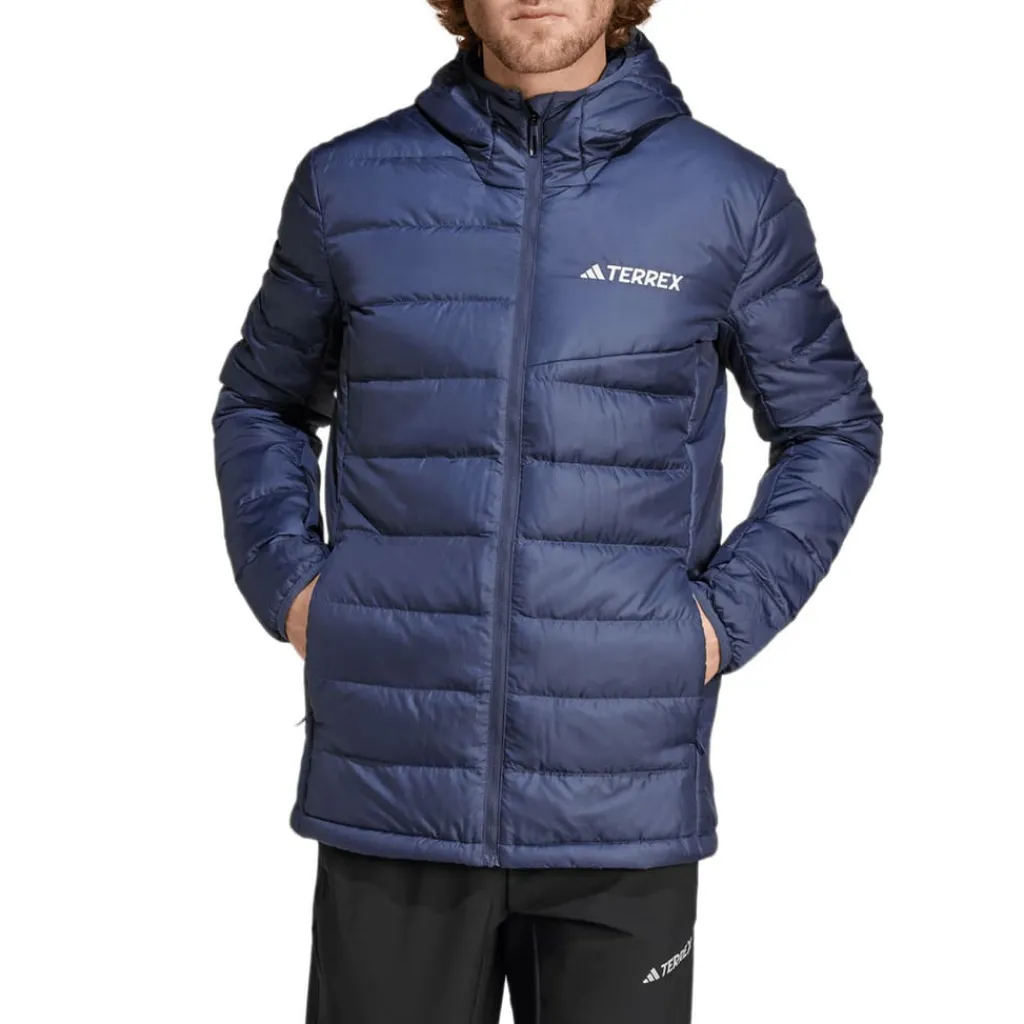 Coats And Jackets*adidas Terrex Multi Light Down Hooded Jacket in Navy