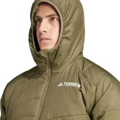 Coats And Jackets*adidas Terrex Multi Synthetic Insulated Hooded Jacket in olive