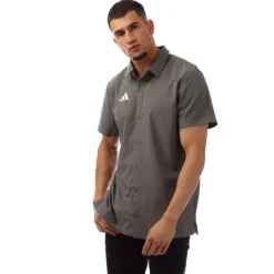 Fitness And Gym Tops*adidas Tor Polo in Grey White