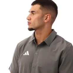 Fitness And Gym Tops*adidas Tor Polo in Grey White