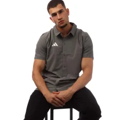 Fitness And Gym Tops*adidas Tor Polo in Grey White