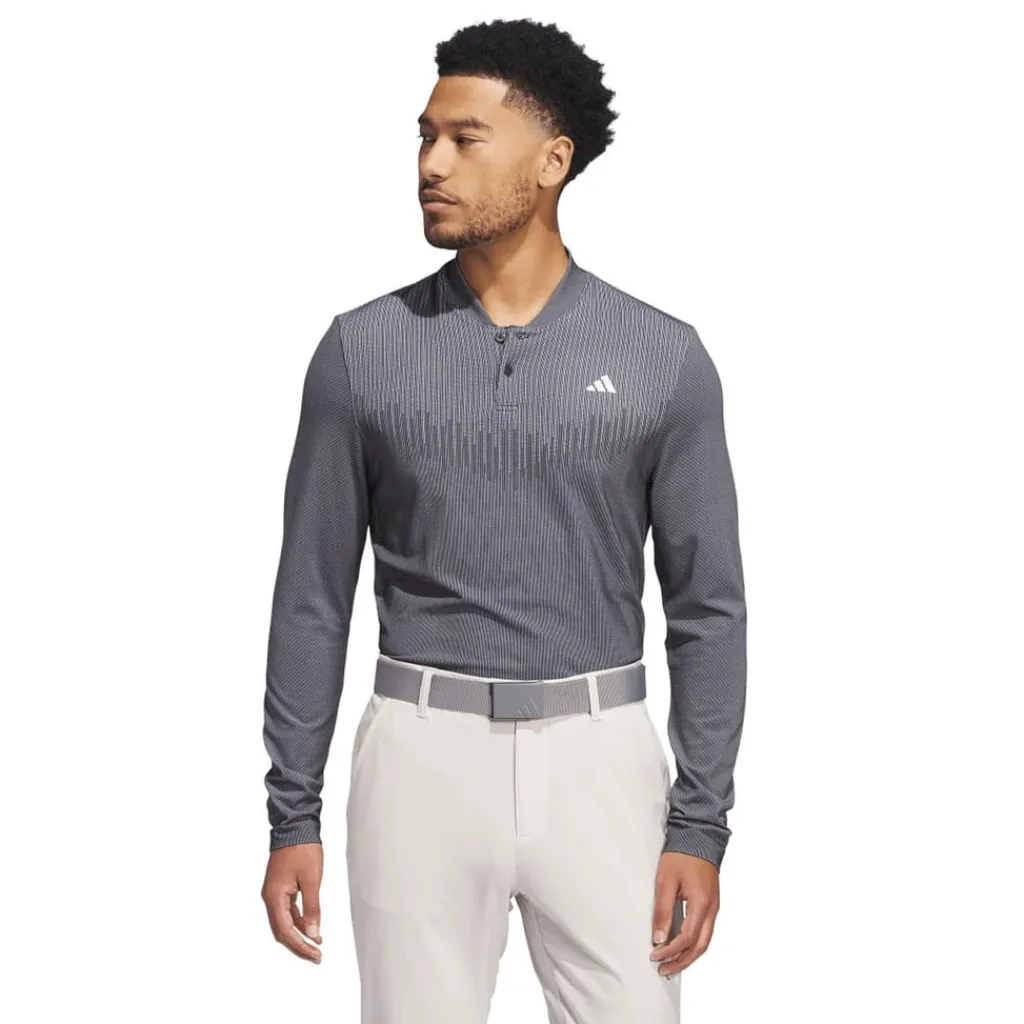 Fitness And Gym Tops|Fitness And Gymwear*adidas Ultimate365 Tour Primeknit Long Sleeve Polo Shirt in Black