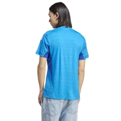 Football And Rugby Clothing*adidas V-Neck Regular Fit Short Sleeve Shirt in Blue