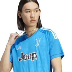 Football And Rugby Clothing*adidas V-Neck Regular Fit Short Sleeve Shirt in Blue