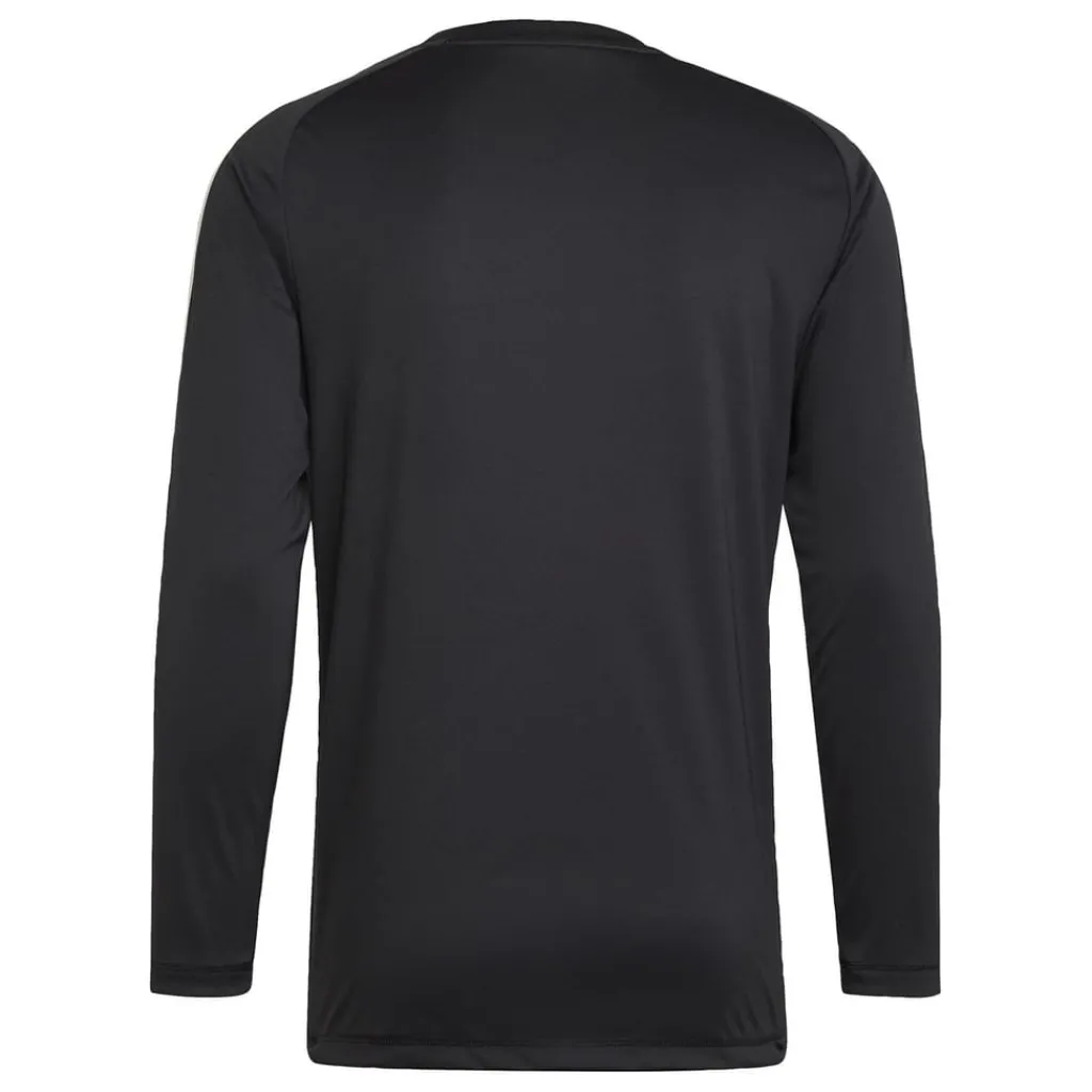 Football And Rugby Clothing*adidas V-Neck Slim Fit Long Sleeve Shirt in Black