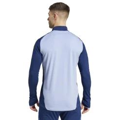 Fitness And Gym Tops*adidas Zip Neck Regular Fit Athletic Top in Blue
