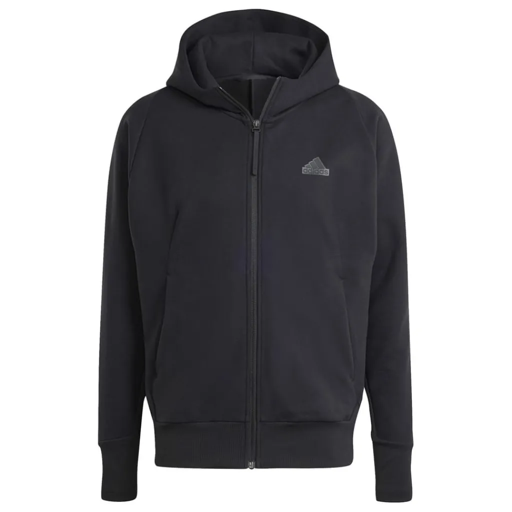 Tracksuits*adidas Z.N.E. Hooded Regular Fit Athletic Top in Black