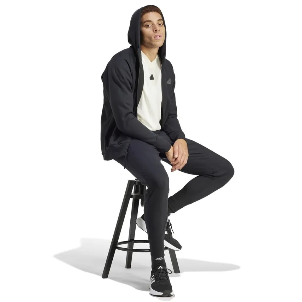 Tracksuits*adidas Z.N.E. Hooded Regular Fit Athletic Top in Black
