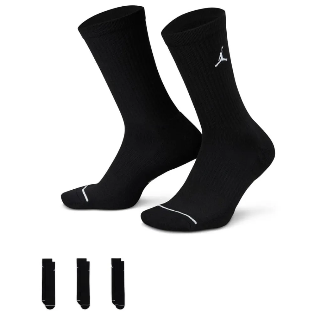 Underwear And Socks*Air Jordan Everyday Crew Socks (3 Pairs) in Black