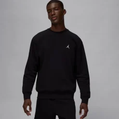Sweatshirts*Air Jordan Mens Essentials Fleece Crew in Black