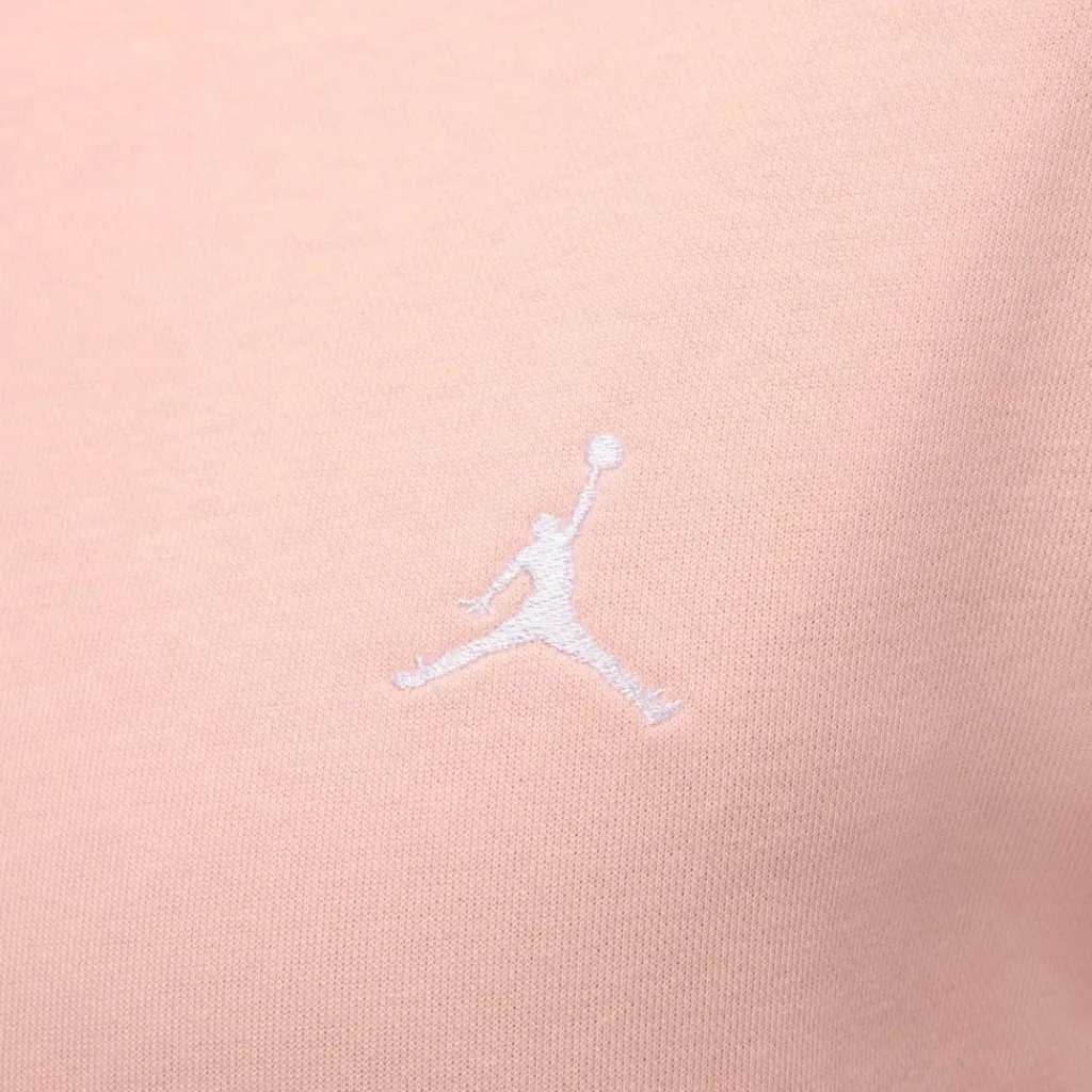 Hoodies*Air Jordan Mens Essential Fleece Pullover Hoodie in Pink