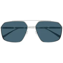 Sunglasses*Alexander McQueen Aviator Sunglasses in Silver