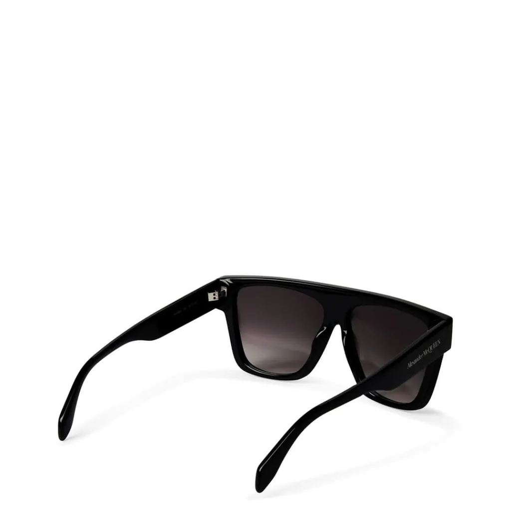 Sunglasses*Alexander McQueen Flat Top Sunglasses in Black