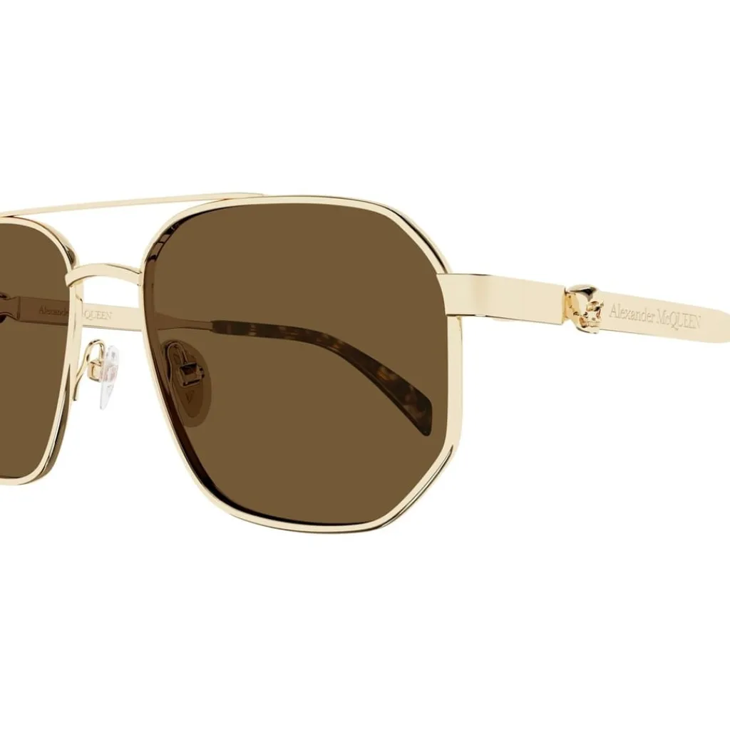 Sunglasses*Alexander McQueen S Am0458s Sn61 in Gold