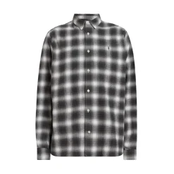 Shirts*AllSaints Collared Neck Malpaso Regular Fit Shirt in Grey
