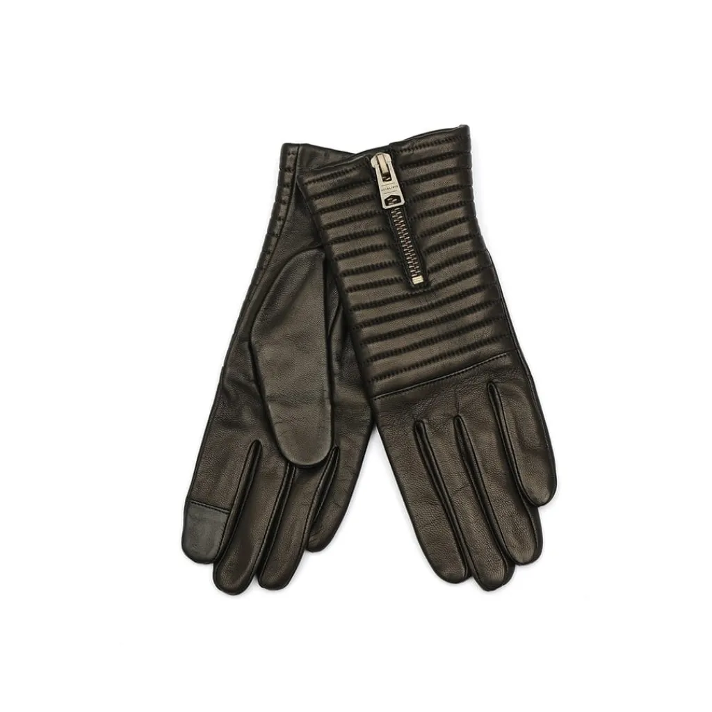 Gloves-Scarves-Umbrellas*AllSaints Estella Lthr Glv in Black