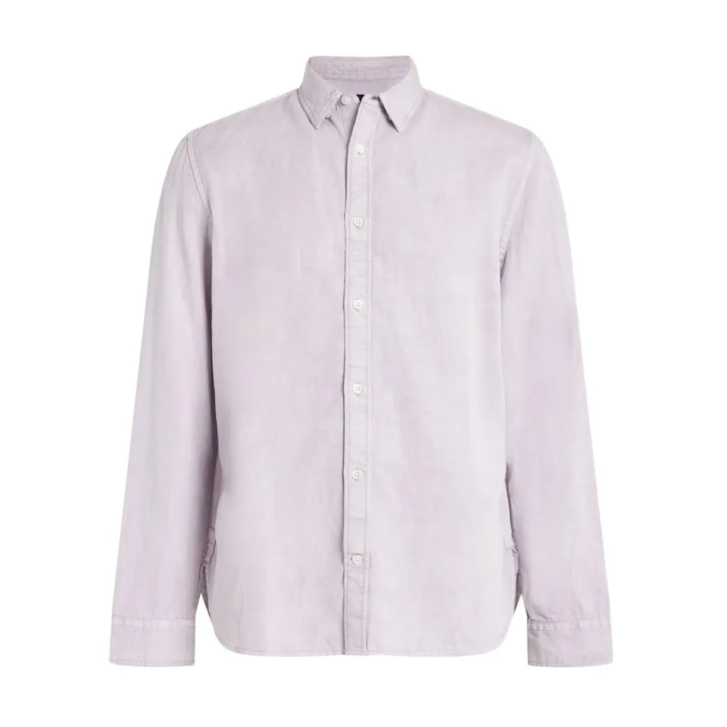 Shirts*AllSaints Laguna Regular Fit Long Sleeve Shirt in Purple