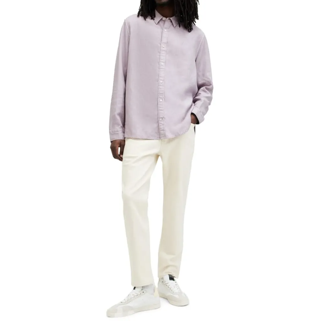 Shirts*AllSaints Laguna Regular Fit Long Sleeve Shirt in Purple