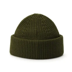 Caps-Hats*AllSaints Merino Beanie in Green