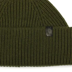 Caps-Hats*AllSaints Merino Beanie in Green