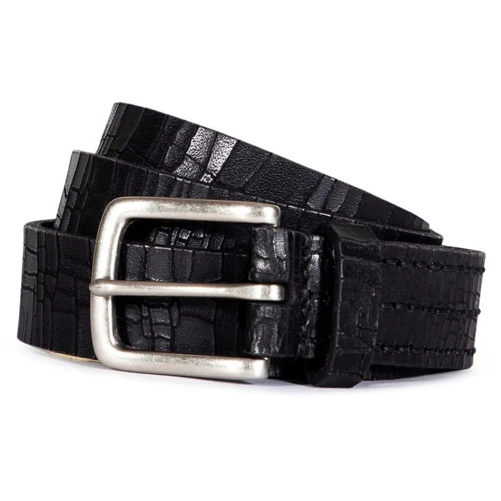 Belts*AllSaints 30mm Crkd Belt in Black