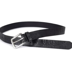 Belts*AllSaints 30mm Crkd Belt in Black