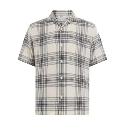 Shirts*AllSaints Padres Relaxed Fit Short Sleeve Shirt in White