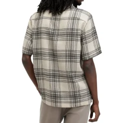 Shirts*AllSaints Padres Relaxed Fit Short Sleeve Shirt in White