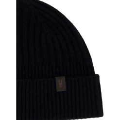 Caps-Hats*AllSaints Rib Mix Beanie in Black