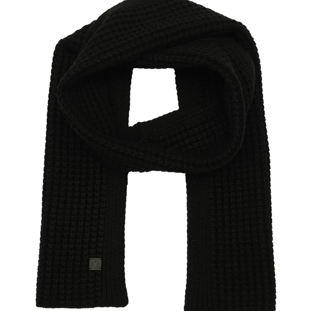 Gloves-Scarves-Umbrellas*AllSaints Waffl Knt Scarf in Black