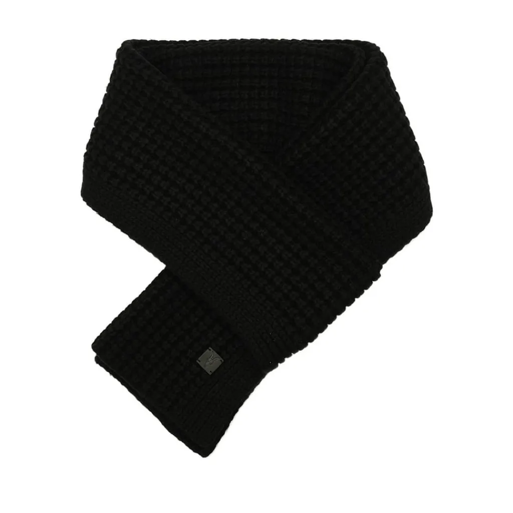 Gloves-Scarves-Umbrellas*AllSaints Waffl Knt Scarf in Black