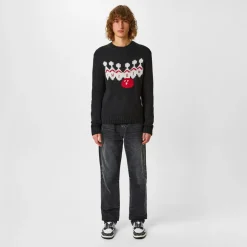 Knitwear*Amiri Bowling Crewneck Jumper in Black