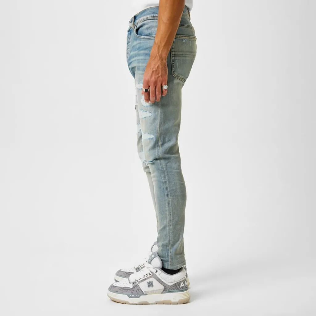 Jeans*Amiri Hollywood Thrasher Jeans in Blue