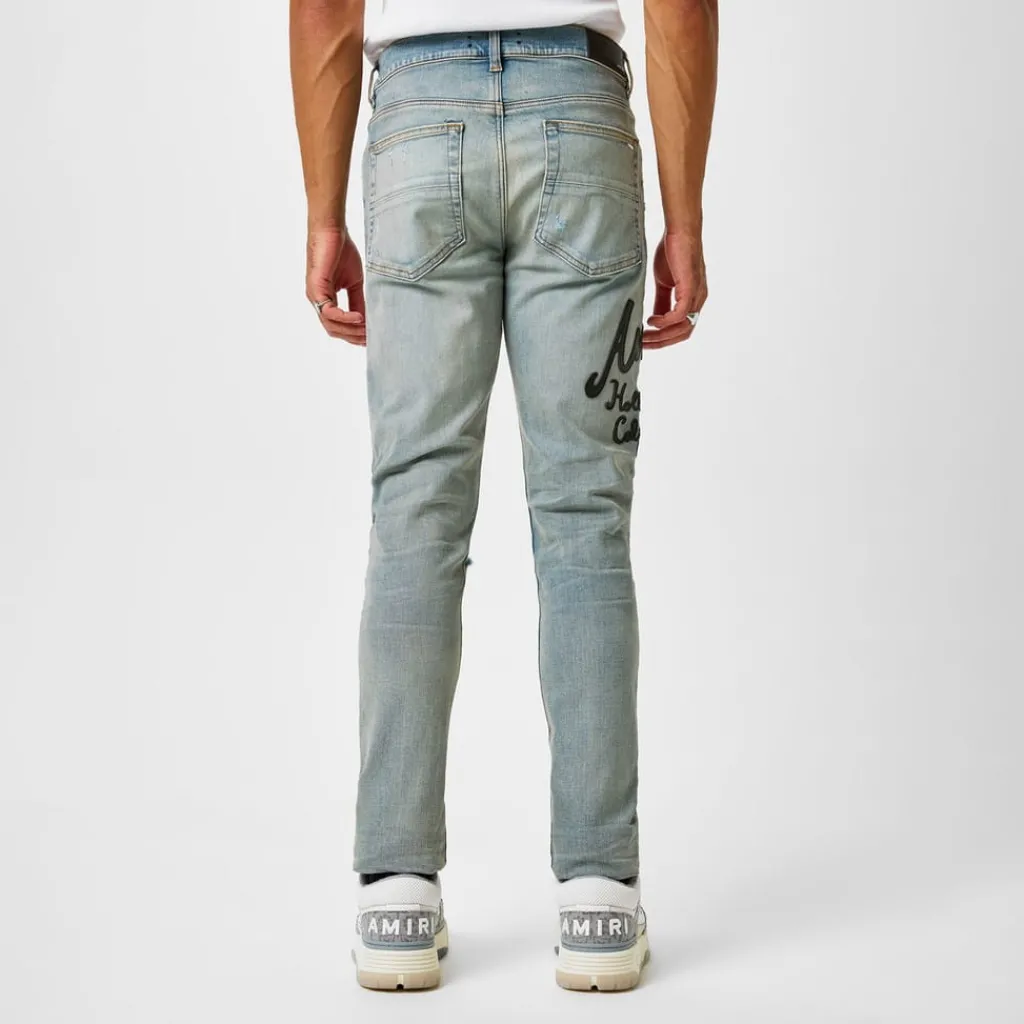Jeans*Amiri Hollywood Thrasher Jeans in Blue