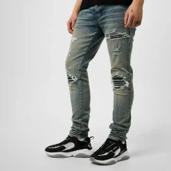 Jeans*Amiri Mx 1 Distressed Jeans in Blue
