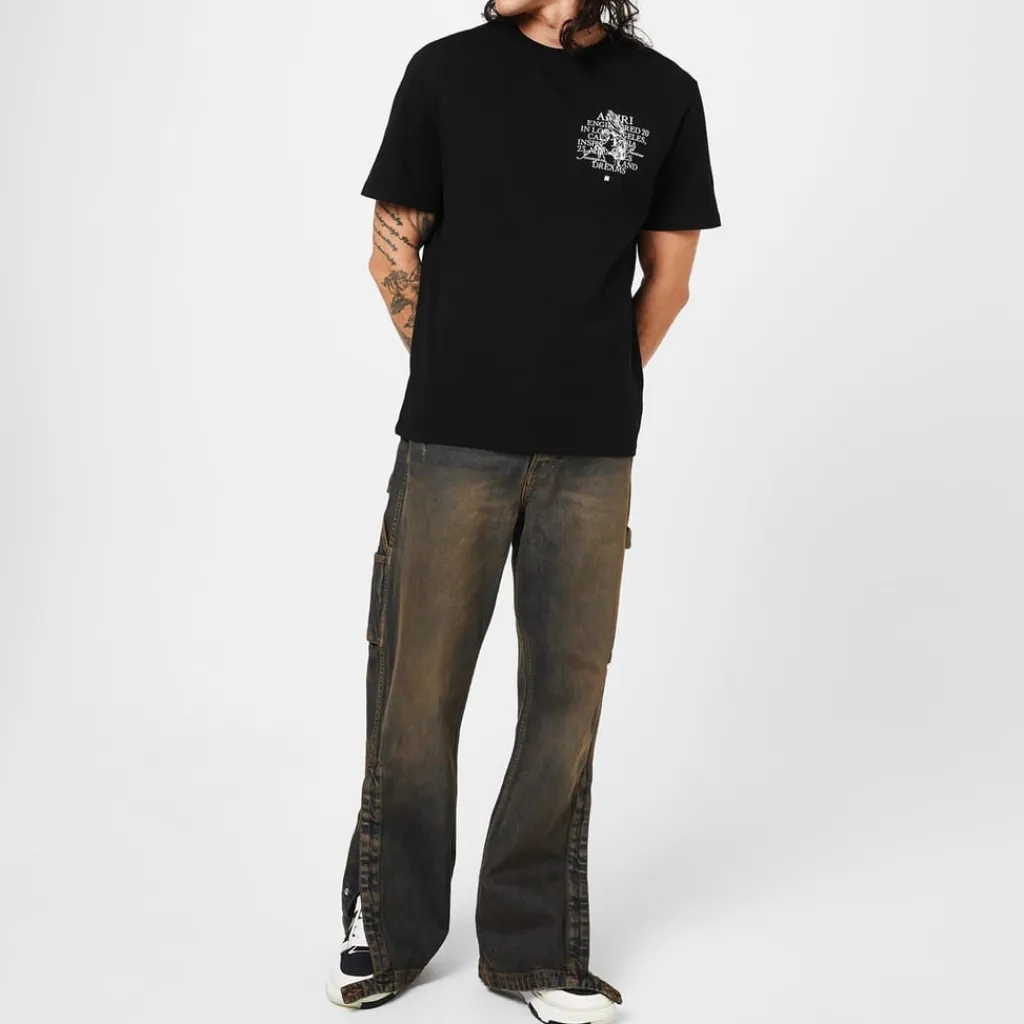 Jeans*Amiri Stack Workman Jeans in Blue