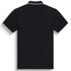 Polo Shirts*Antony Morato Fit Polo T-Shirt In Black Cotton Pique With Logo in Black