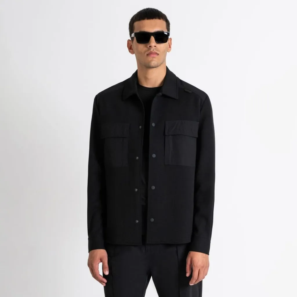 Shirts*Antony Morato FiT-Shirt In Cotton Blend With Pockets in Black