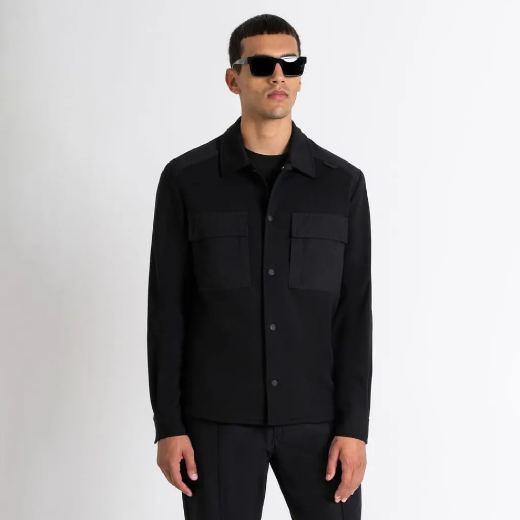 Shirts*Antony Morato FiT-Shirt In Cotton Blend With Pockets in Black